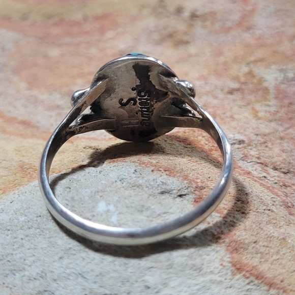 Sterling Silver Turquoise Ring. #1 - Picture 2 of 6